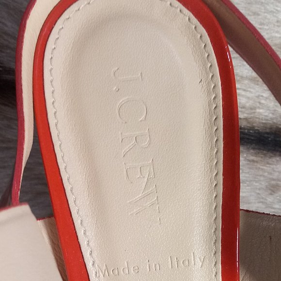 J CREW SYDNEY patent sandals size 5 - Picture 6 of 10
